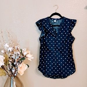 Old Navy Tops - Old Navy Navy Blue Daisy Print Sleeveless Top Sz M Old Navy Tops - Old Navy Navy Blue Daisy Print Sleeveless Top Sz M